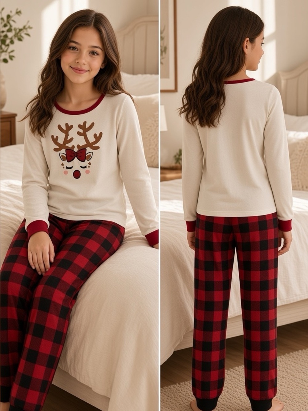 (ANY 2/$20) JOE FRESH Girls Festive Pyjama Set, XL